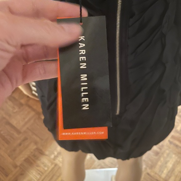 NWT black silk Karen Millen dress, US size 8 - Picture 7 of 10